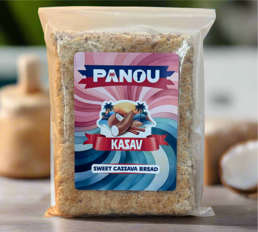 Kasav Dous - Sweet Cassava Bread - 3 Pack (6 pieces)